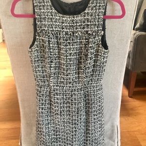 J Crew Sleeveless Tweed Dress